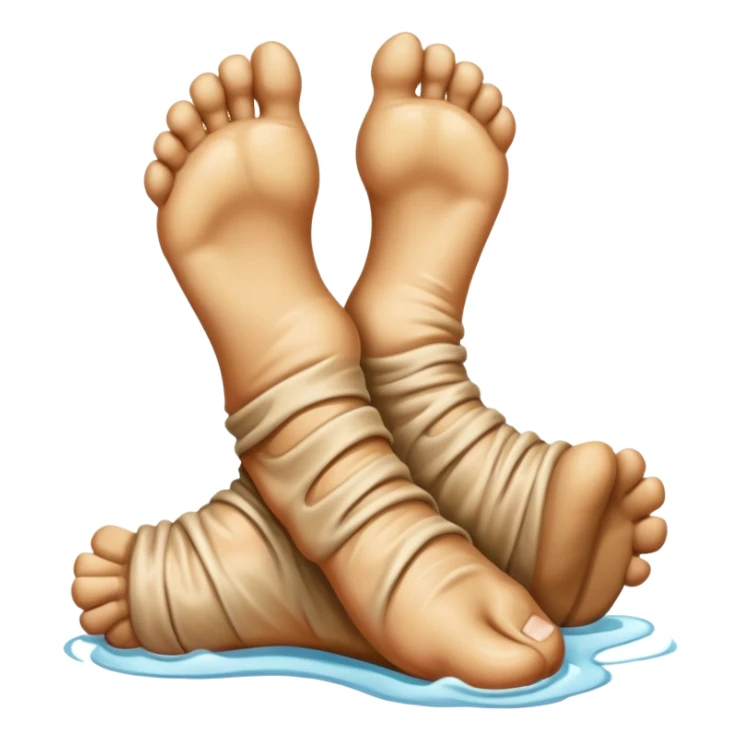 giant foot front view sticker