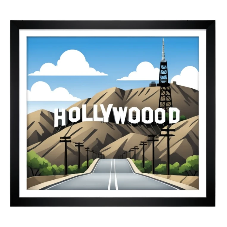 Hollywood sign  sticker