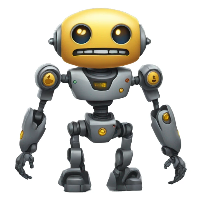 strong robot sticker