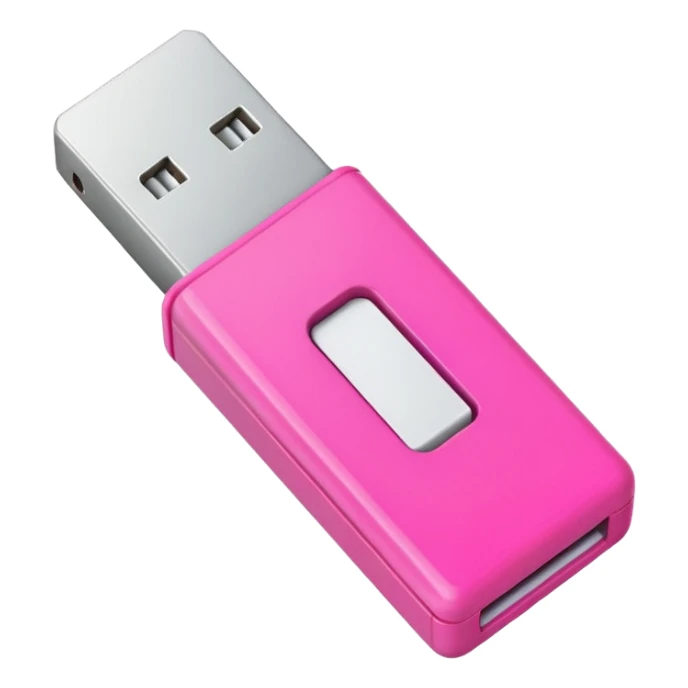 pink falshdrive sticker