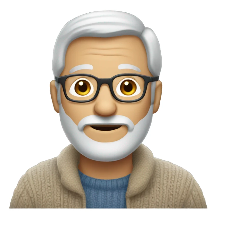 wide old man  sticker