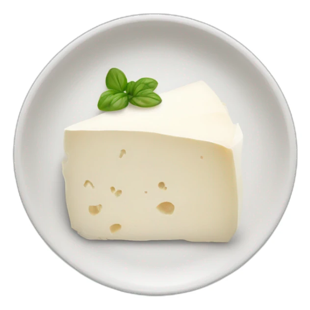 goat cheese in a plate sticker