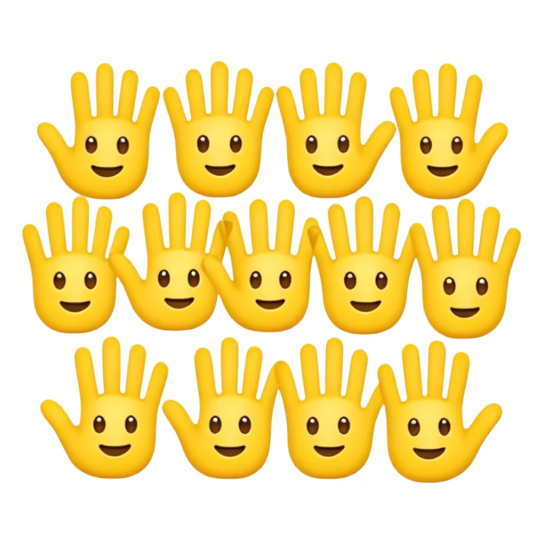 make emoji with seven figer sticker