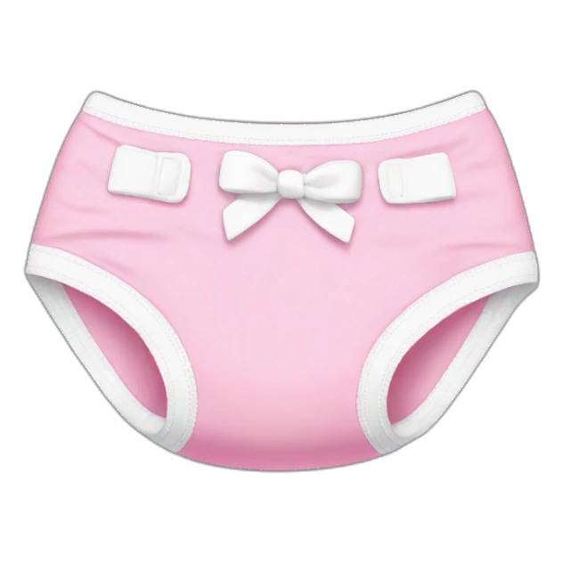 Diaper pink sticker