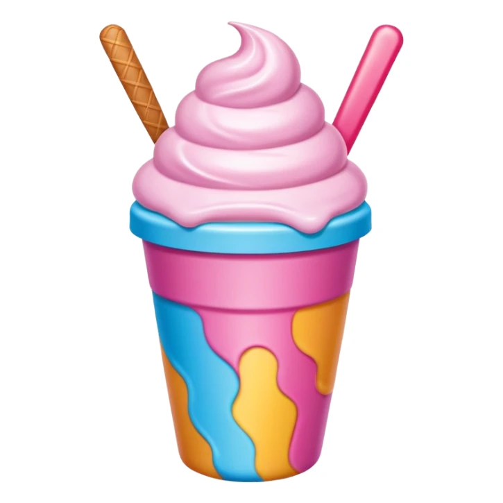 baskin robbins cup sticker