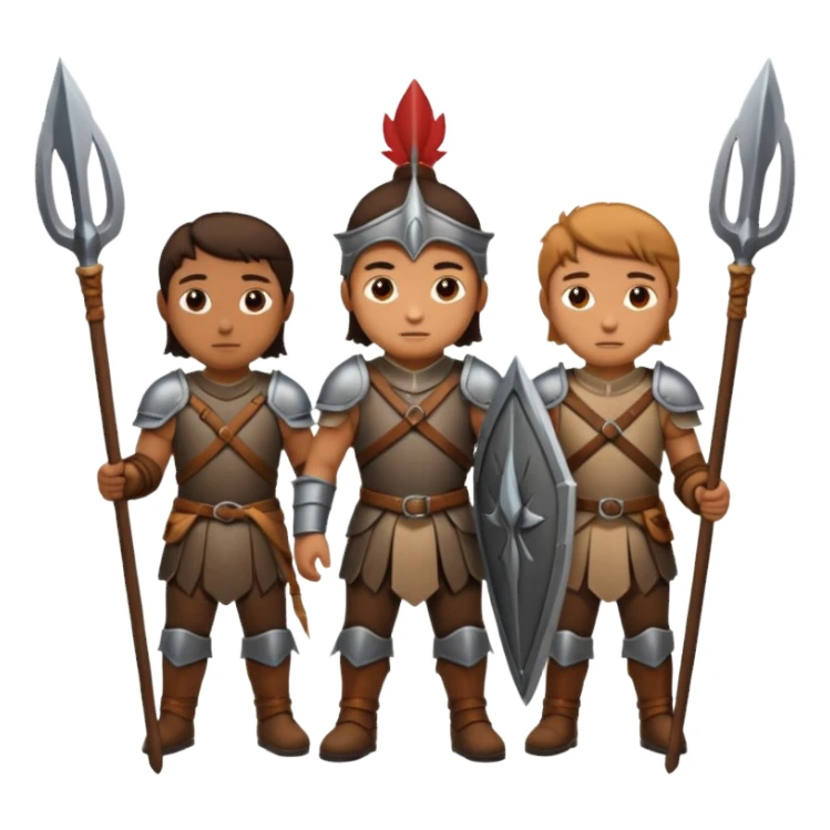 Hunters in ancient times sticker