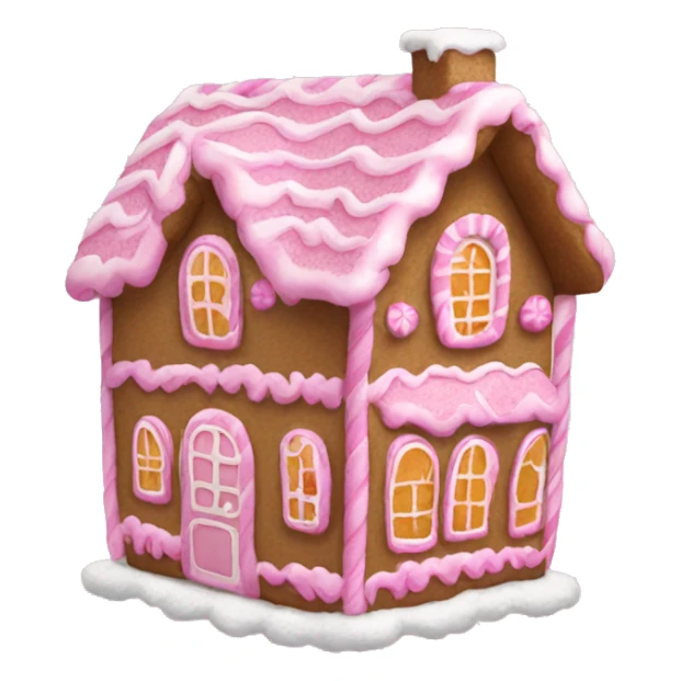 Pink gingerbread house  sticker