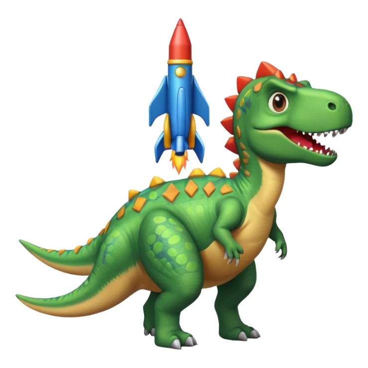 Dinosaurs with Rockets sticker