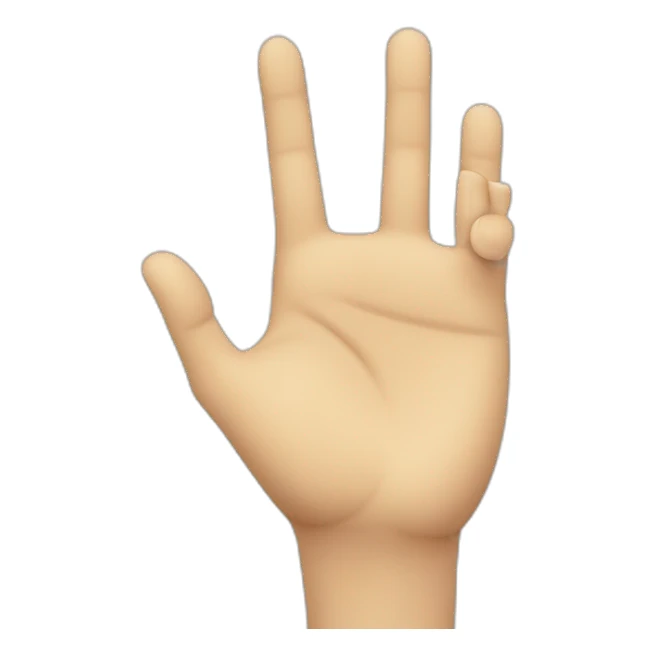 Hand die vor das Gesicht gehalten wird sticker