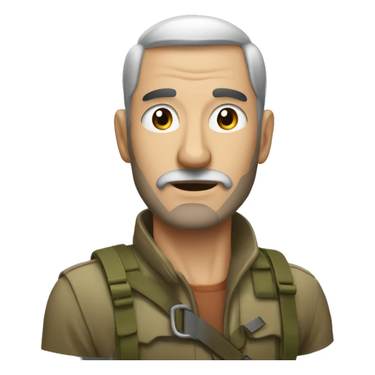 Żaba z karabinem sticker