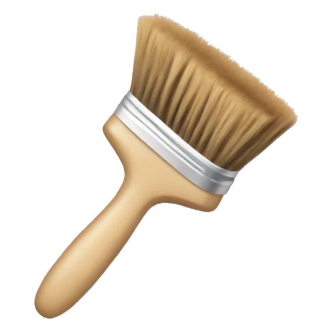 Beige brush sticker