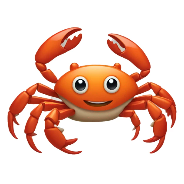 Dancing crab sticker