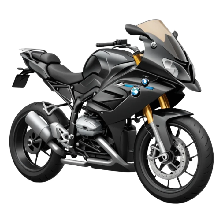 Black BMW bike sticker