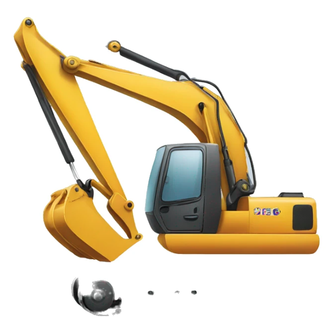 Excavator and work truck  sticker