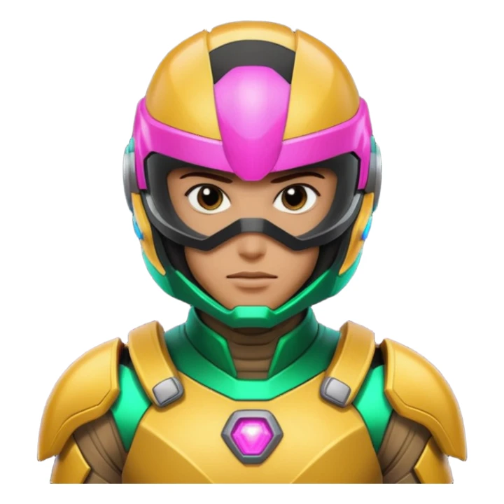 cyberpunk power ranger sticker