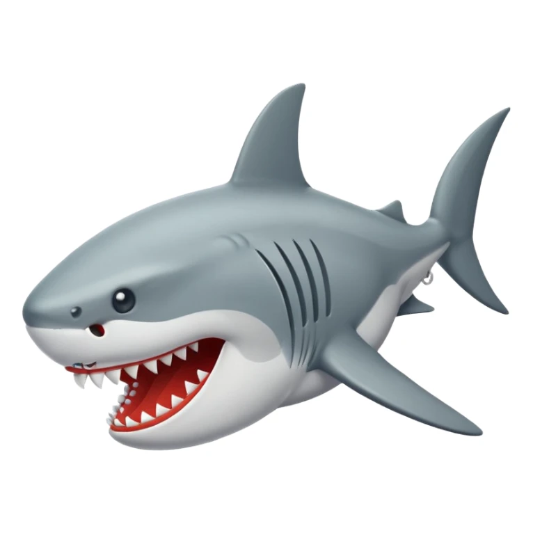 Haz a un tiburón con tenis nike sticker