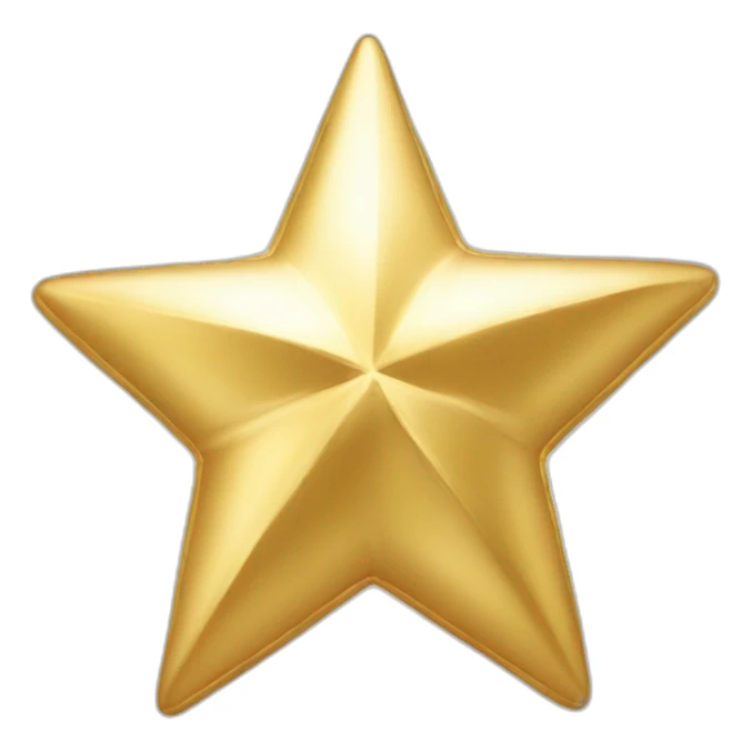 shining gold star christmas sticker