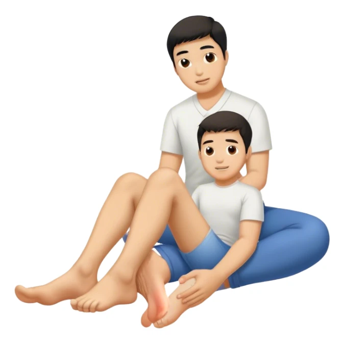 Tommy Chan foot rub sticker