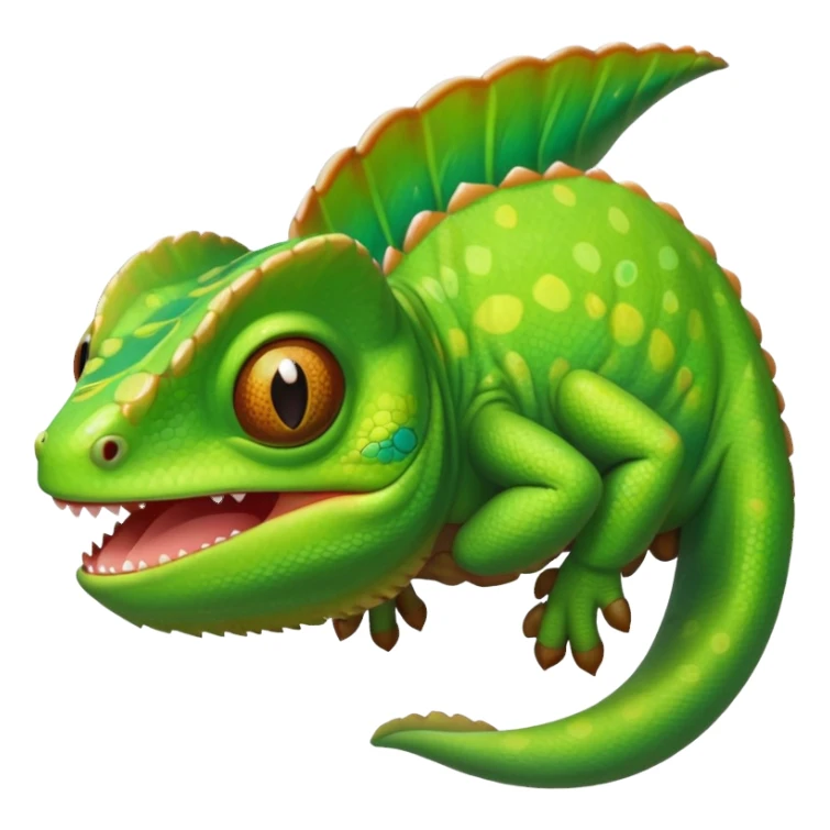 Chameleon from rapunzel cartoon  sticker