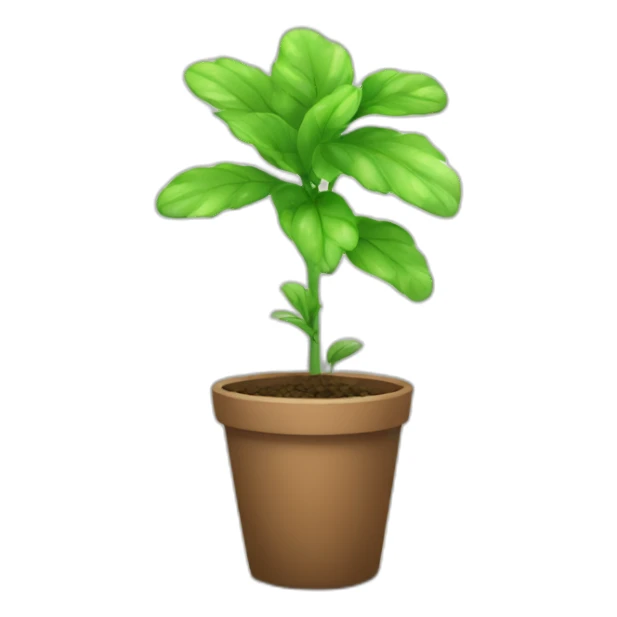 Indoor_plant_with_Plafee_as_word sticker