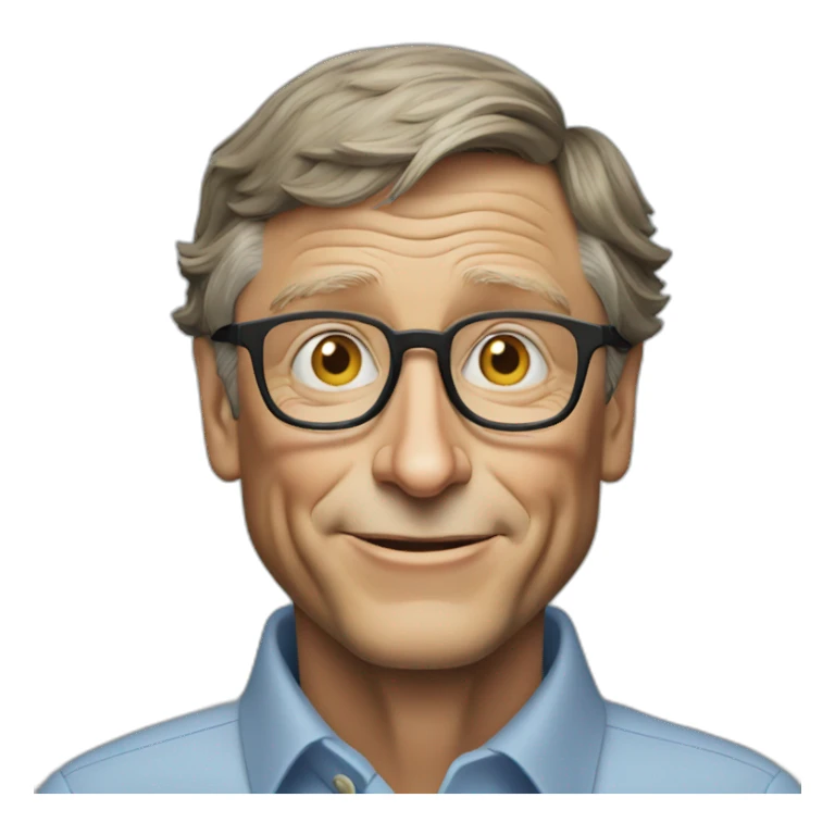 bill gates without money sticker