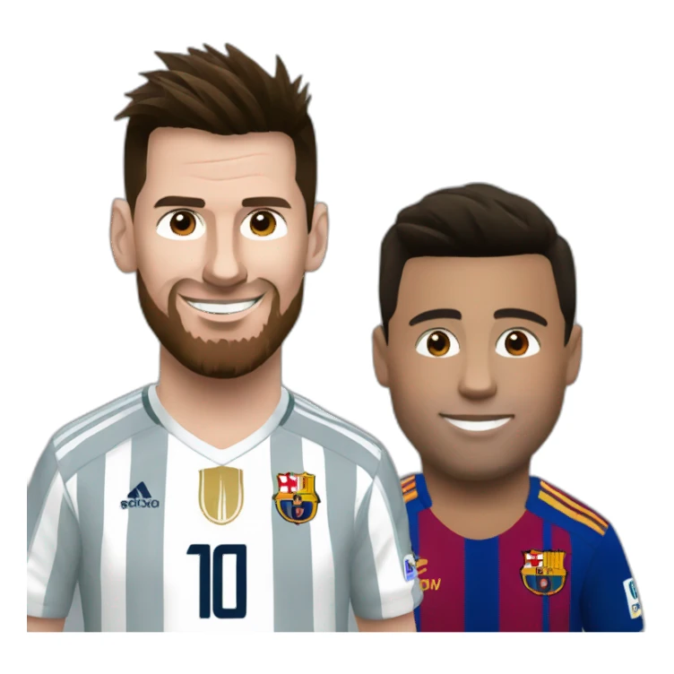 messi and ronaldo sticker
