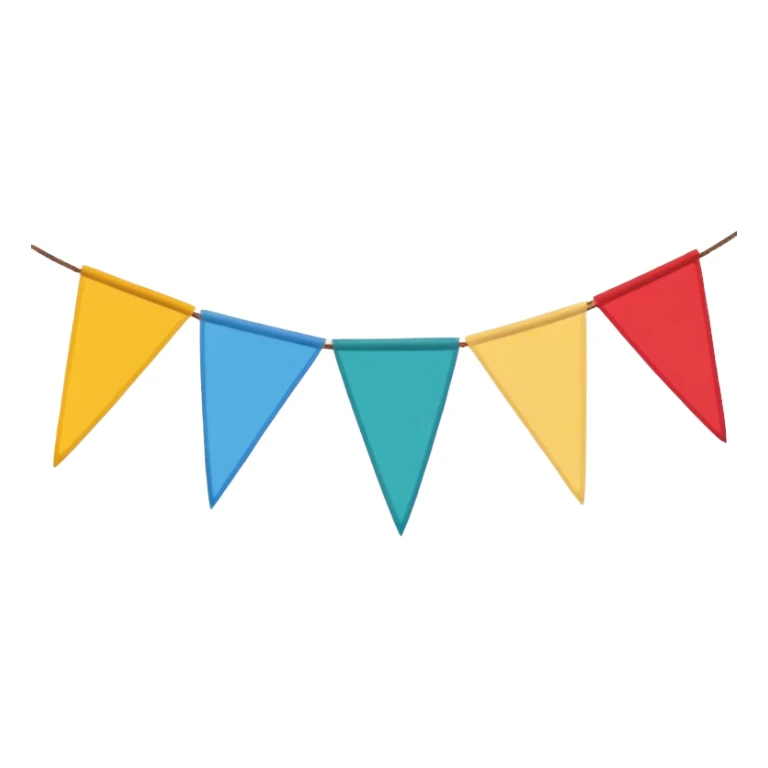 fanion banderole décorative sticker