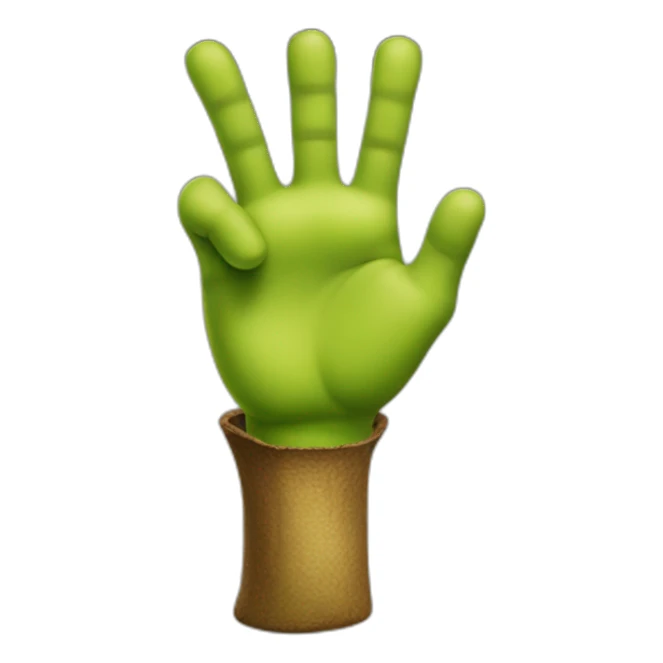 shrek finger sticker