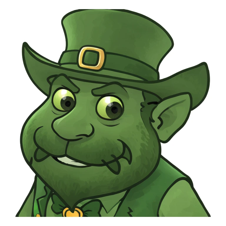 Dwarf curmudgeon leprechaun  sticker