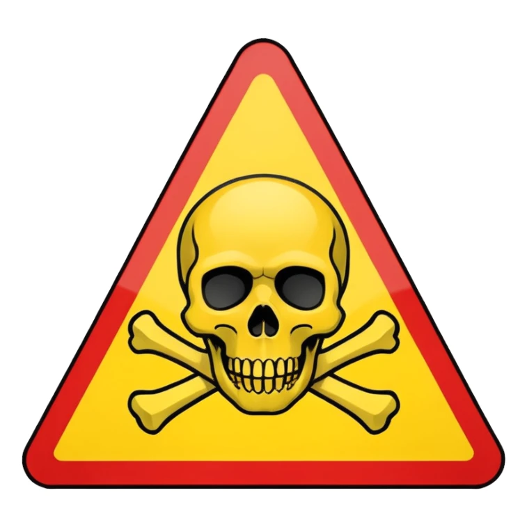 chemical weapons sign sticker