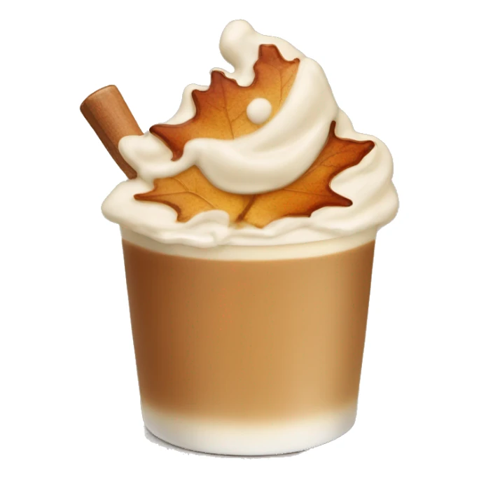 Maple syrup latte sticker