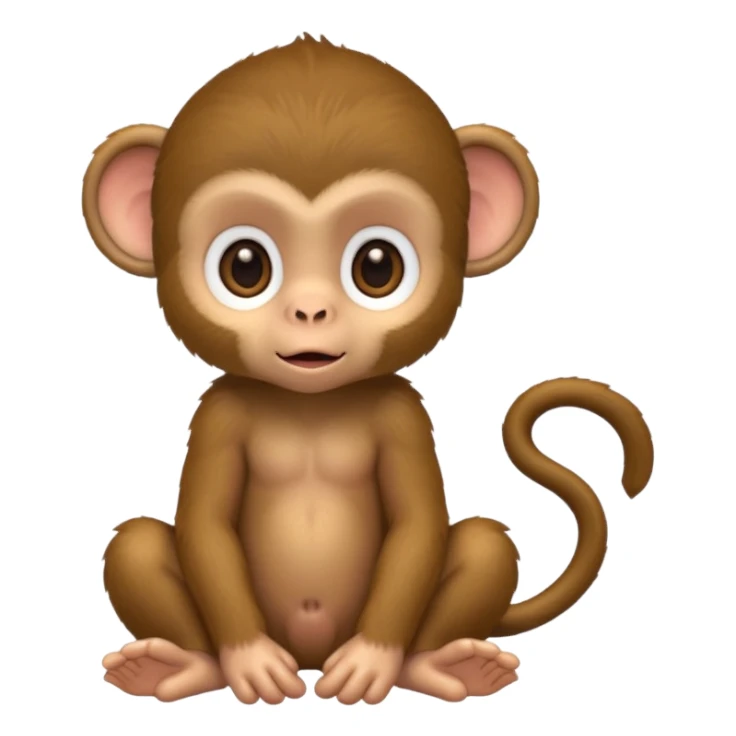 baby monkey sticker