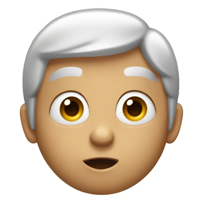 Surprised pointing sticker