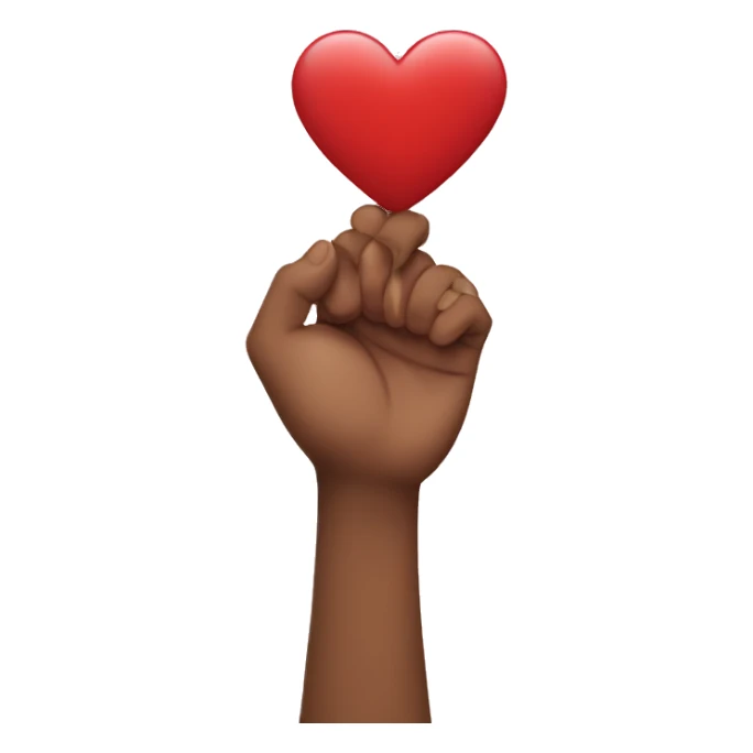 Hearts in hand sticker