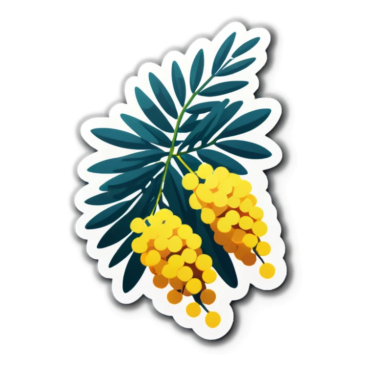 Mimosa a sticker