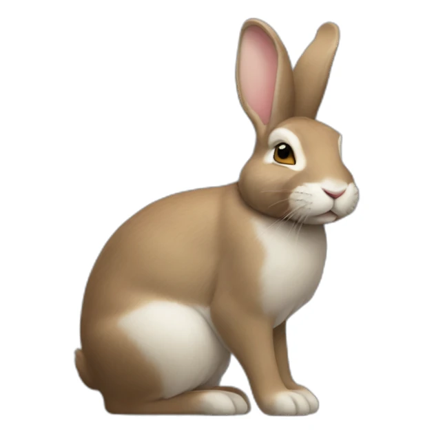Lapin qui hausse les épaules  sticker