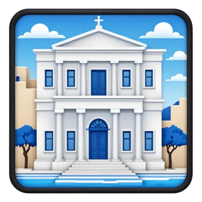 Greece style with mama Mia vibes sticker