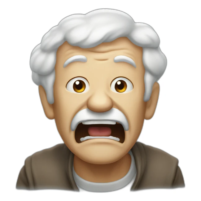 old-man-screaming-at-cloud sticker