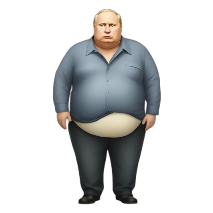 Vladimir Poutine morbidly obese sticker