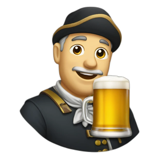 Buveur de bière sticker