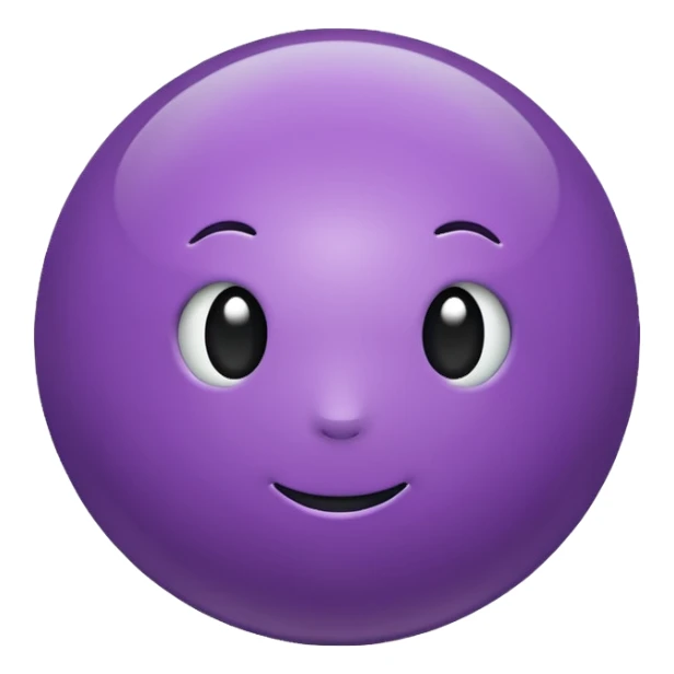 purple color ball sticker