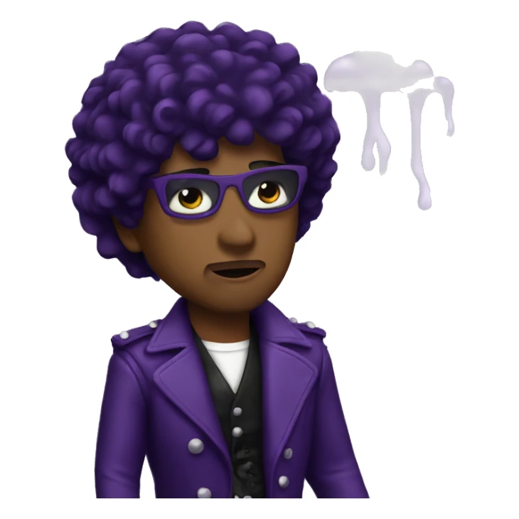 Purple rain sticker