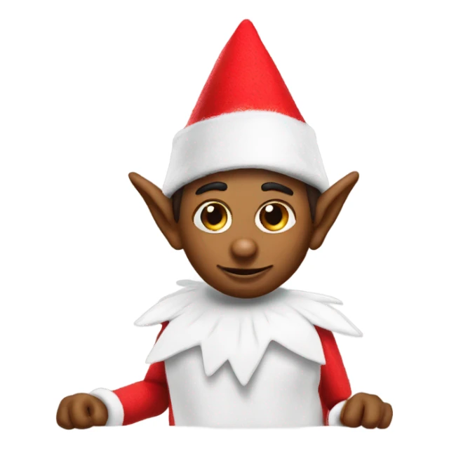Elf on the shelf being bad sticker