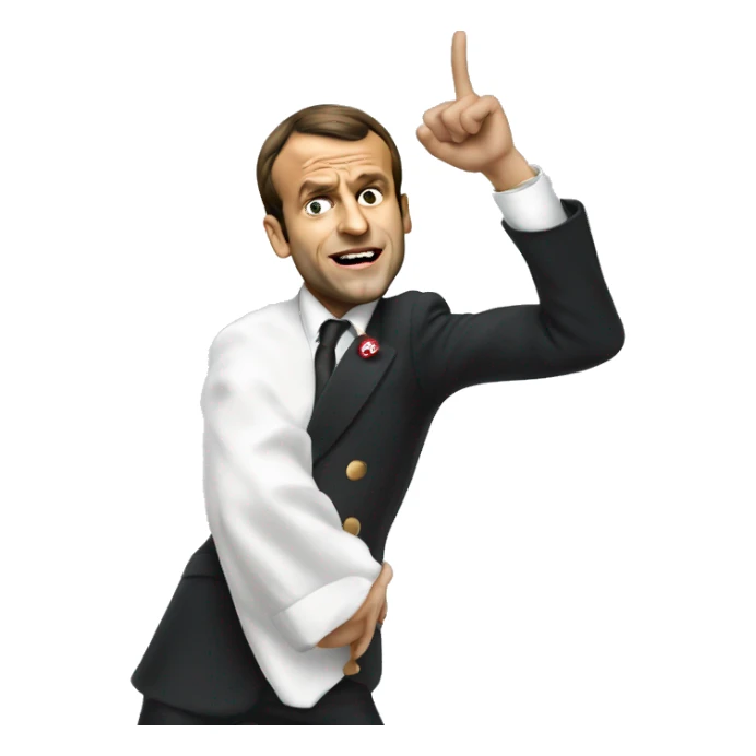 Emanuel macron qui dab  sticker