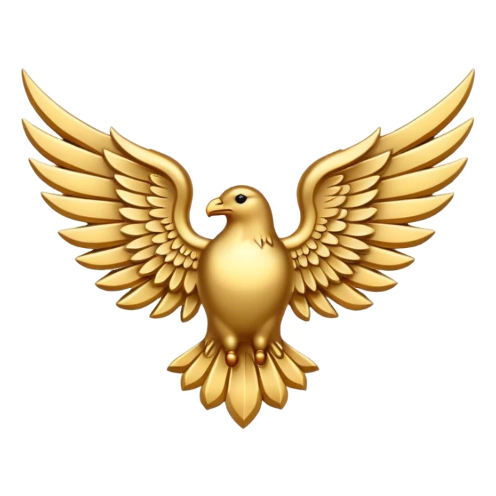 six wing emblem sticker