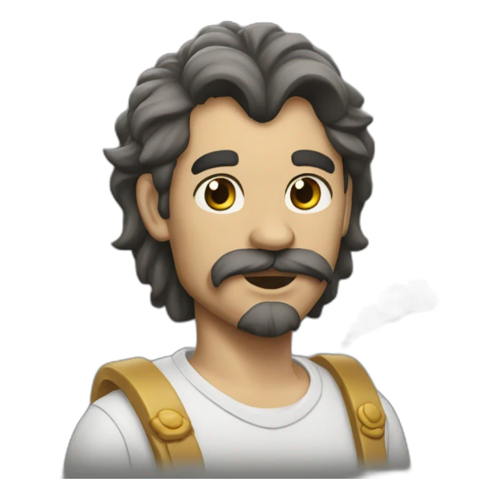 León con humo sticker