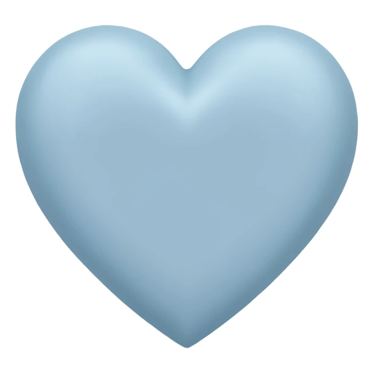 pastel dusty blue heart sticker