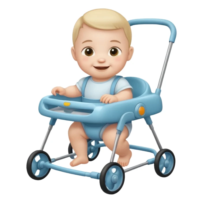 baby on babywalker sticker