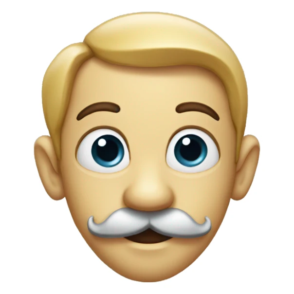 Pinocchio with mustach sticker