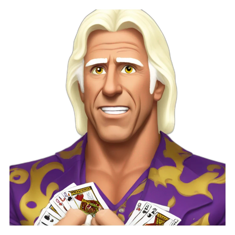 ric flair gambling sticker